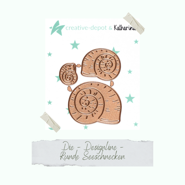 Creative Depot -   Die - Designline - Runde Seeschnecken 