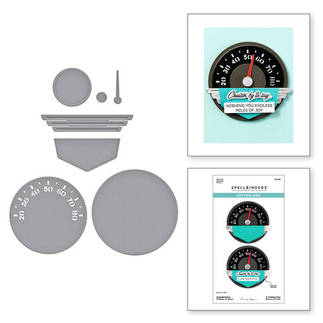 Spellbinders - Classic Road Legends Etched Dies Speedometer