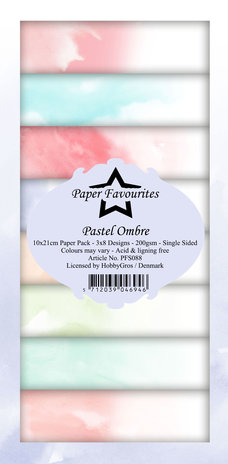 Paper Favourites - Pastel Ombre Slim Paper Pack