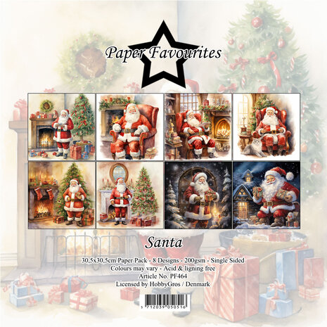 Paper Favourites - Santa 12x12 Inch Paper Pack