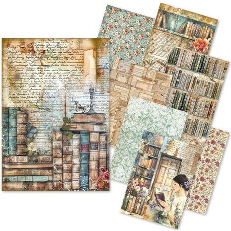 Ciao Bella - Book Lovers A5 Rice Paper Mixed (8pcs) Ciao Bella - Book Lovers A5 Rice Paper Mixed (8pcs)