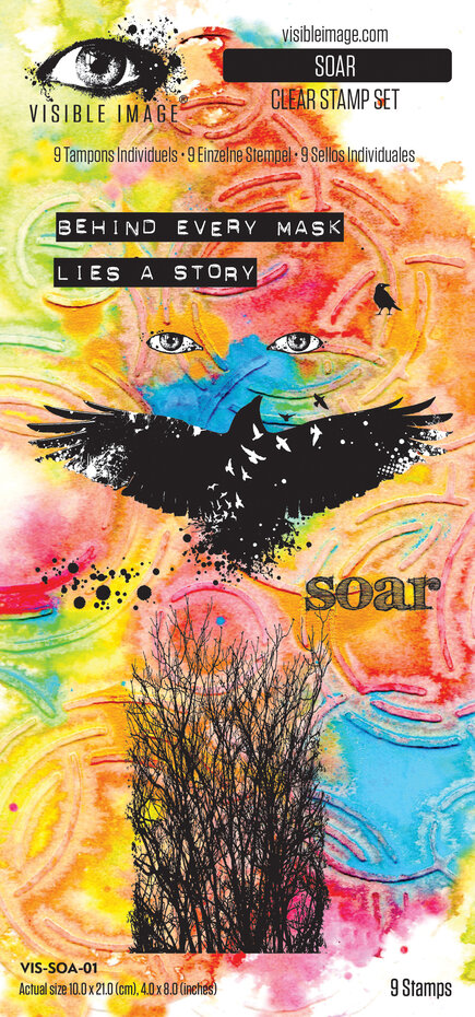 Visible Image - Time To Fly 4x8 Inch Stamp Set Soar