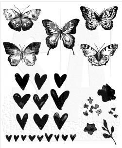 Tim Holtz Cling Mount Stamps: Watercolor Tim Holtz Cling Mount Stamps: Watercolor