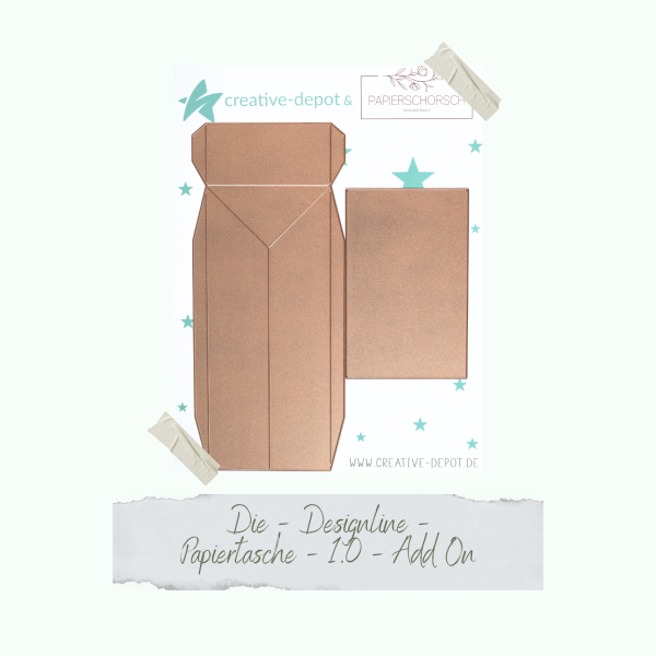 Creative Depot - Die - Basic - Designline - Papiertasche - 1.0 - Add on 