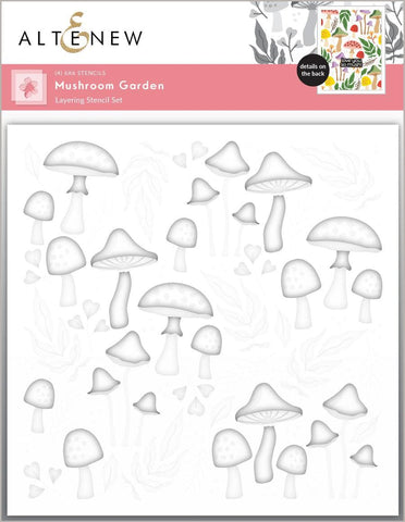 Altenew -  Mushroom Garden Layering Stencil Set (4 in 1)
