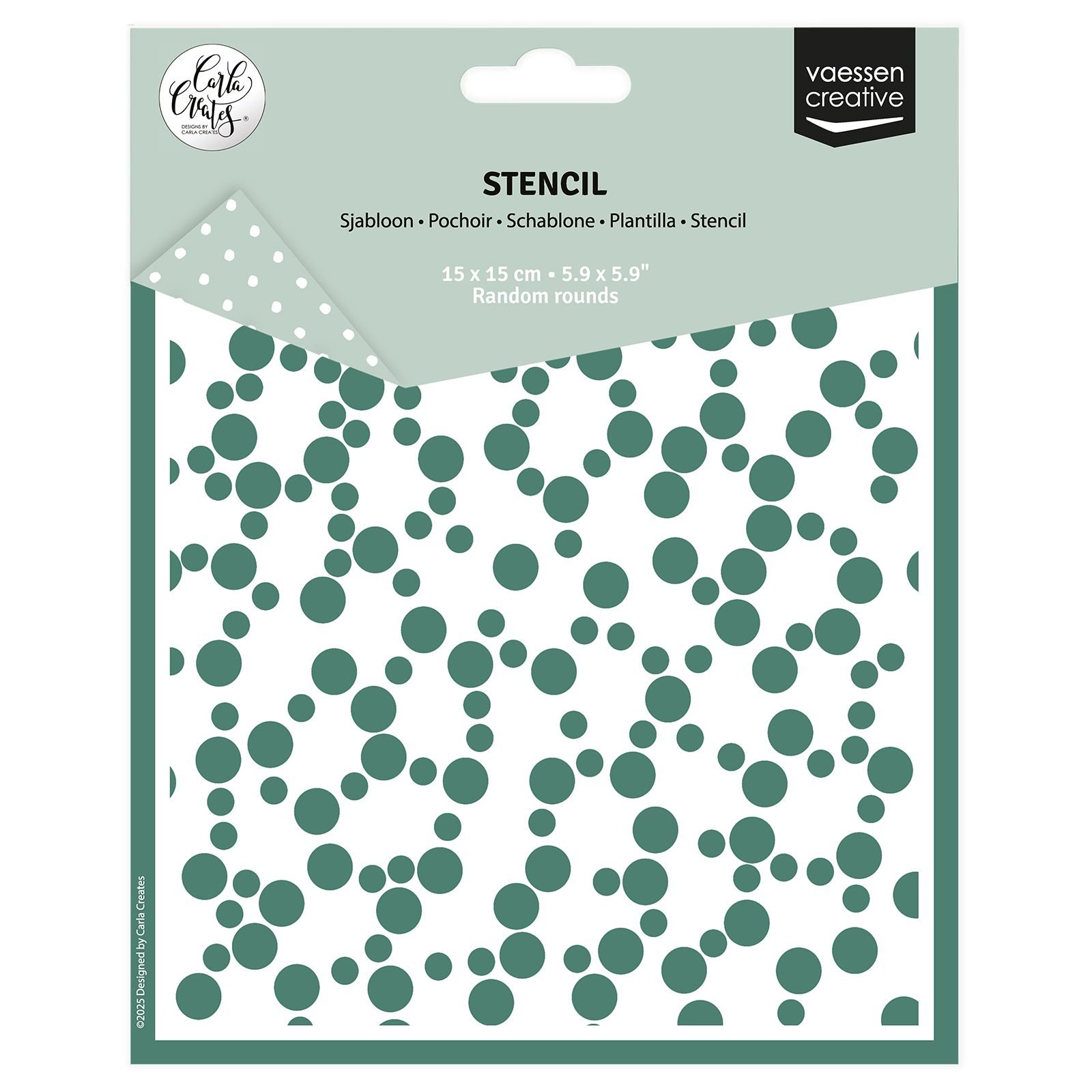 Vaessen Creative • Schablone Runde Sterne 15x15 cm