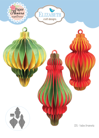Elizabeth Craft  - Festive Holly Die Festive Ornaments