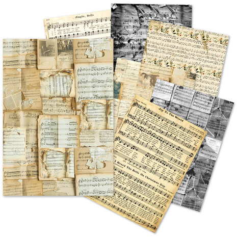 Ciao Bella - Music Sheet A5 Tissue Paper Set (24pcs) 