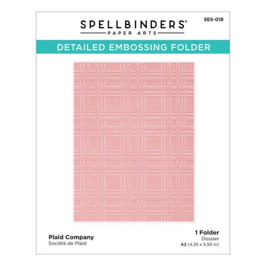 Spellbinders - Plaid Company Embossing Folder