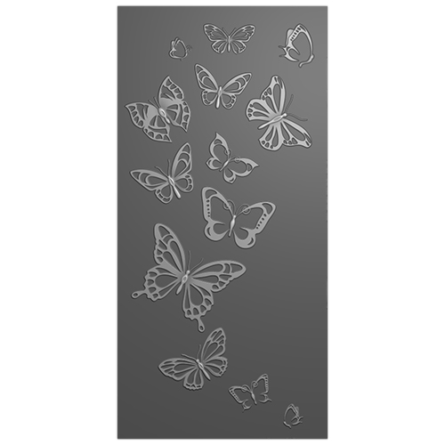 TV - SIGNATURE WATERCOLOUR 3D EMBOSSING FOLDER - FLUTTERING BUTTERFLIES - 280921a 