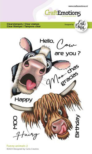 CraftEmotions clearstamps A6 - Funny animals 2 (EN)