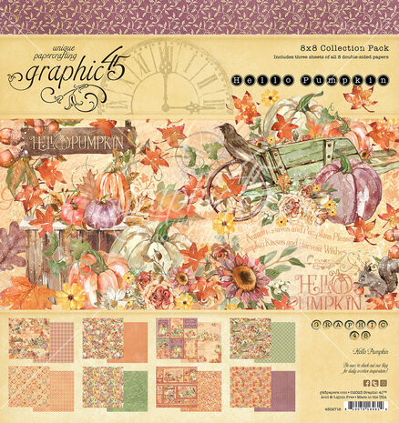 Graphic 45 - Hello Pumpkin 8x8 Inch Collection Pack