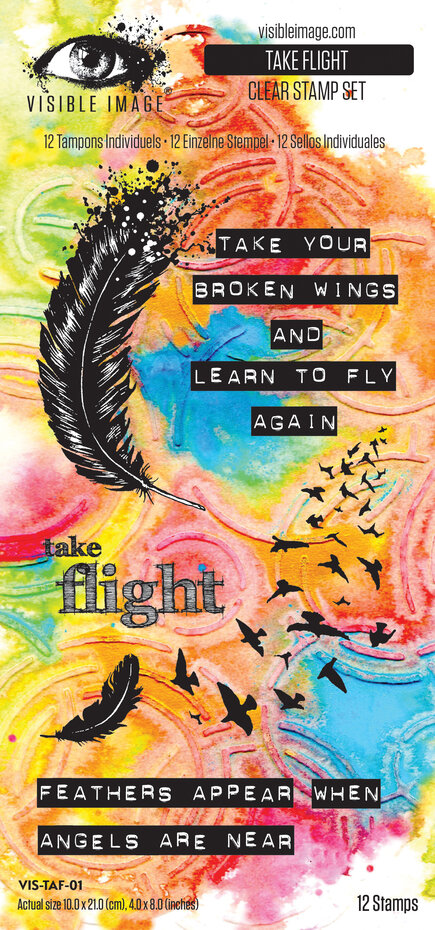 Visible Image - Time To Fly 4x8 Inch Stamp Set Take Flight