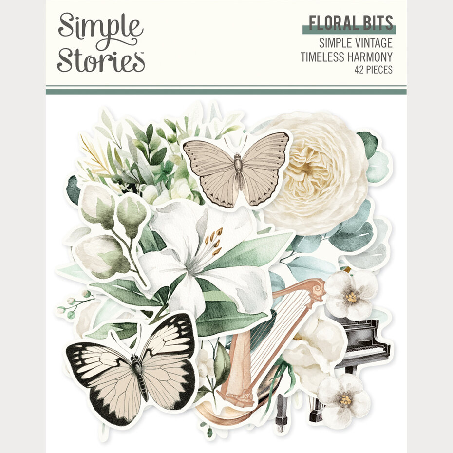 Simple Stories - Simple Vintage Timeless Harmony Floral Bits & Pieces