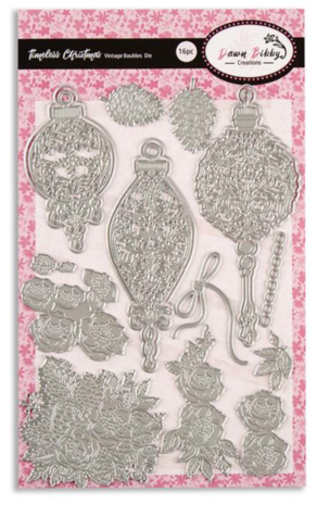 Dawn Bibby - Timeless Christmas Vintage Baubles Die A5 Dawn Bibby - Timeless Christmas Vintage Baubles Die A5