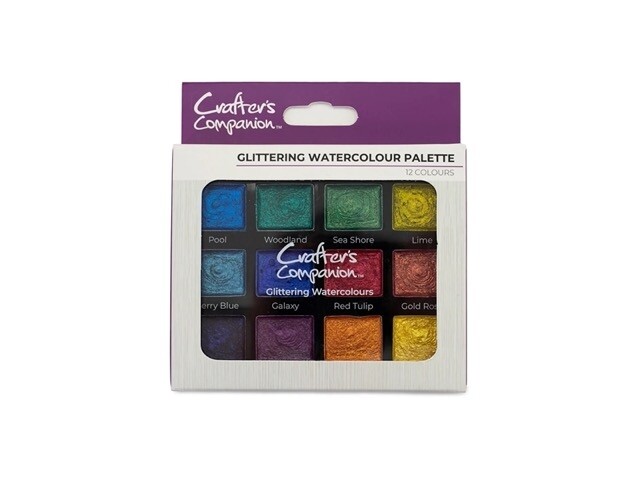 CC - Glitter Aquarel Paint Palette - 12 Colours