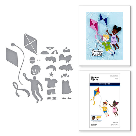 Spellbinders - Up and Away Etched Dies from the Sky's the Limit Collection by Simon Hurley