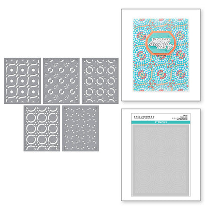 Spellbinders - Mosaic Path Layered Stencil - BetterPress Society May 2025 Add-On