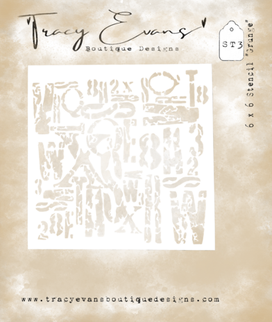 Tracy Evans - Grunge Schablone 6x6 Zoll Tracy Evans - Grunge Schablone 6x6 Zoll