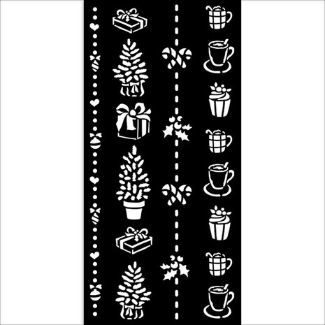 stamperia-thick-stencil-12x25cm-christmas-border-g