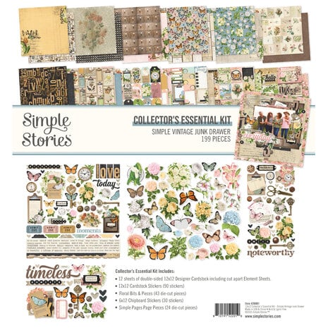 Simple Stories - Simple Vintage Junk Drawer Collectors Essentials Kit
