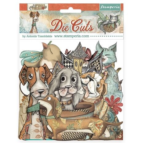 Stamperia - Furry Friends Die Cuts Assorted (47pcs)