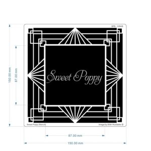 Sweet Poppy Stencil: Art Deco Aperture Square Sweet Poppy Stencil: Art Deco Aperture Square