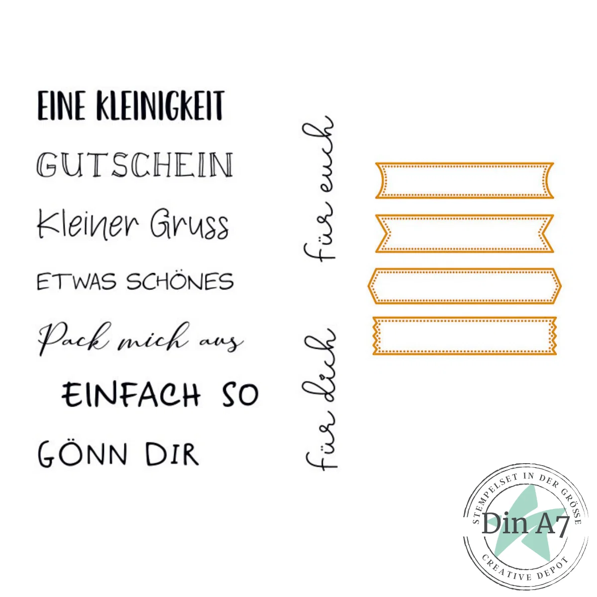 Creative Depot - Bundle - Pack mich aus & Gepiercte Etiketten