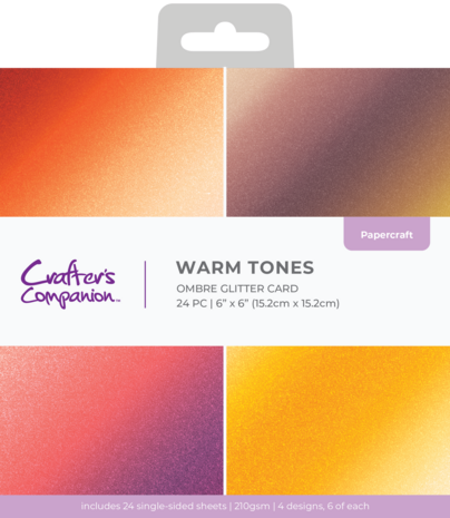 CC - Ombre Glitter Pad 6x6 Inch Warm Tones