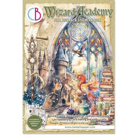 Ciao Bella - Wizard Academy A4 Junk Journal Ephemera Book (32pcs) Ciao Bella - Wizard Academy A4 Junk Journal Ephemera Book (32pcs)