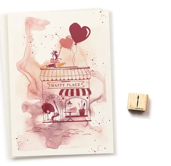 cats on appletrees - Ministempel Pinsel 2