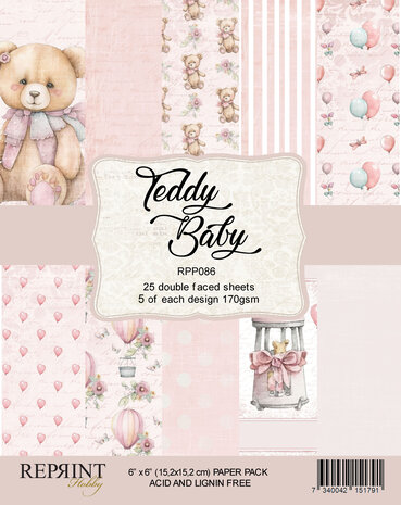Reprint - Teddy Baby Collection 6x6 Inch Paper Pack