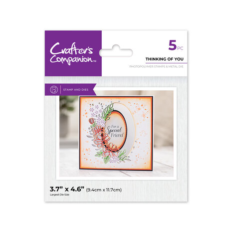 CC - Floral Aperture Stamps & Dies Thinking of You