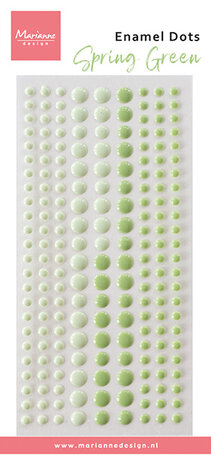 Decoration Enamel Dots Duotone Spring Green