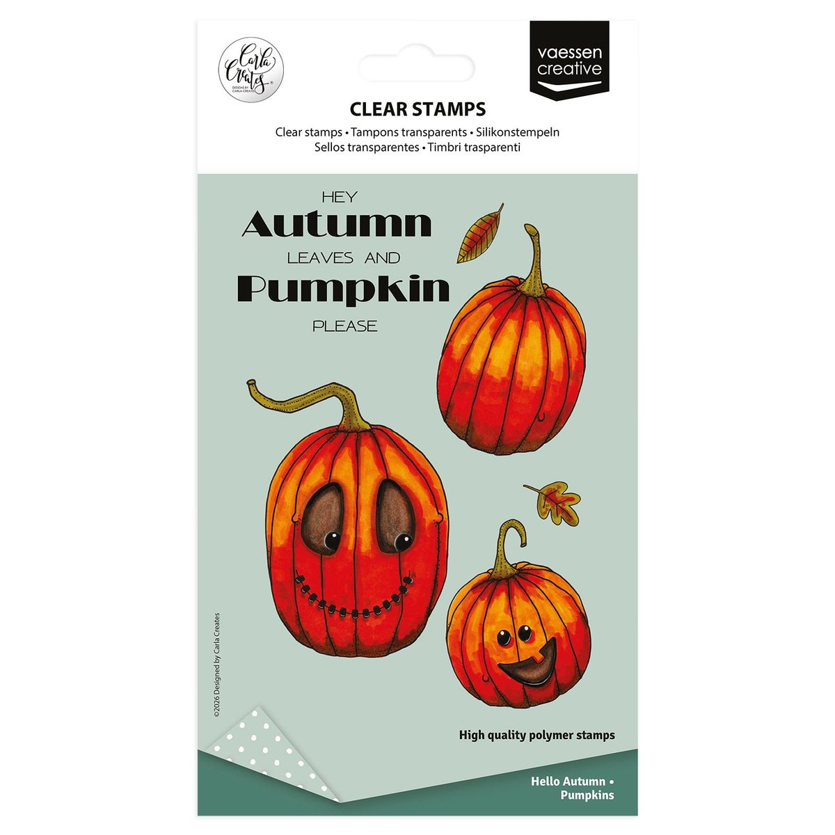 Vaessen Creative • Silikonstempel by Carla Creates Pumpkins 13St.