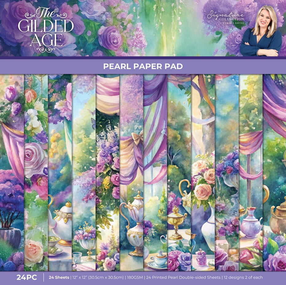 Crafters Companion - The Gilded Age 12x12 Inch Paper Pad