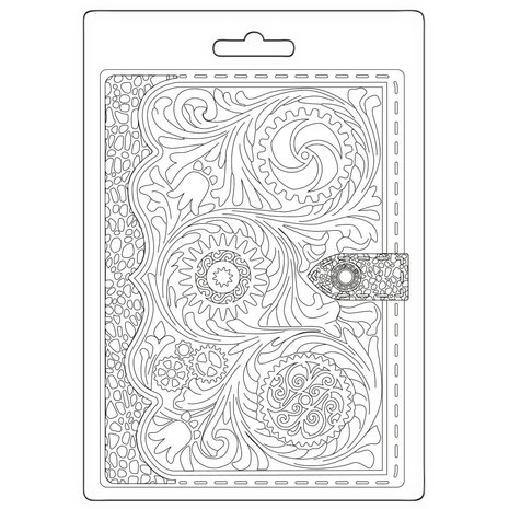 stamperia-magic-forest-soft-mould-a5-book-pattern