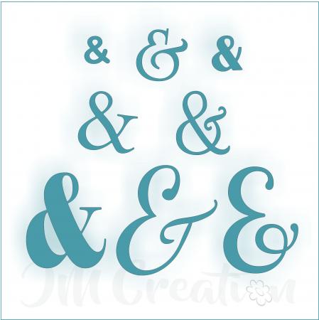 JM Creation - Stanzschablone - und-Zeichen