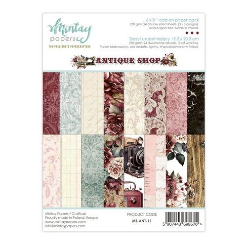 Mintay 6 x 8 Add-On Paper Pad - Antique Shop