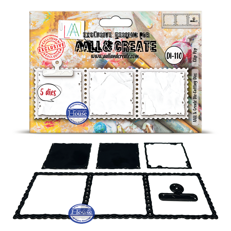 AALL & Create - Geary Cutouts Die-Cutting Die Set Clip Pop by Autour De Mwa & Co