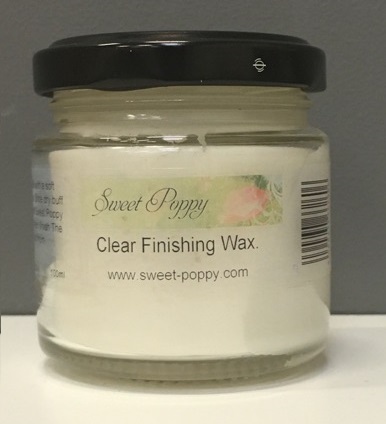 Sweet Poppy Stencil: Clear Finishing Wax Sweet Poppy Stencil: Clear Finishing Wax