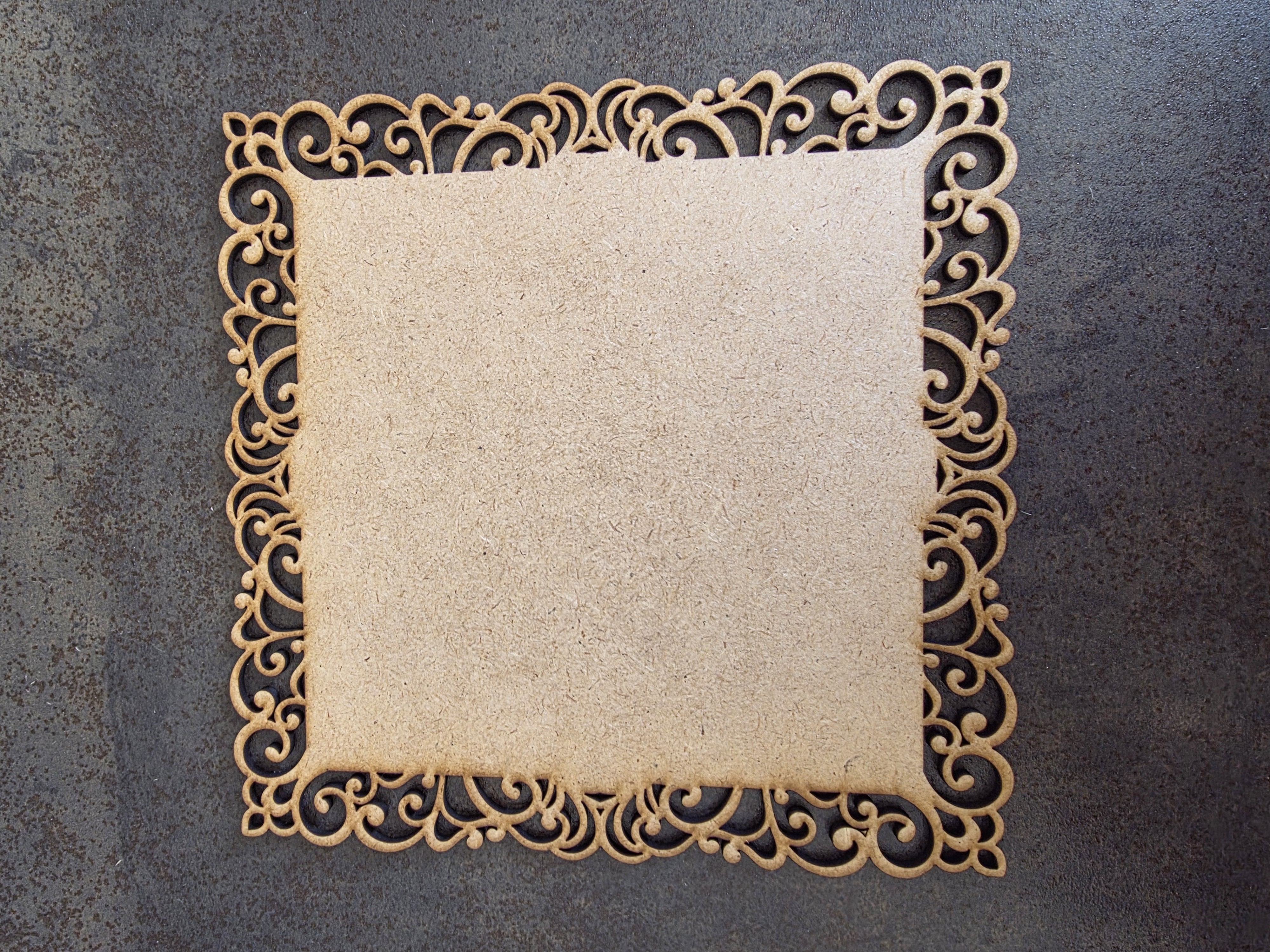 MDF - Schild Quadrat 2