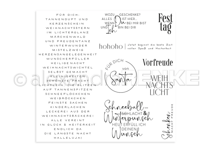 Alexandra Renke -  Clear Stamp 'Weihnachtsgedichte' Alexandra Renke -  Clear Stamp 'Weihnachtsgedichte'