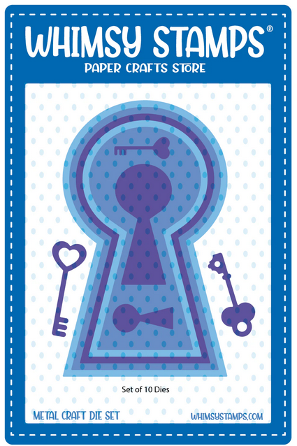 Whimsy Stamps - Keyhole and Keys Die Set Whimsy Stamps - Keyhole and Keys Die Set