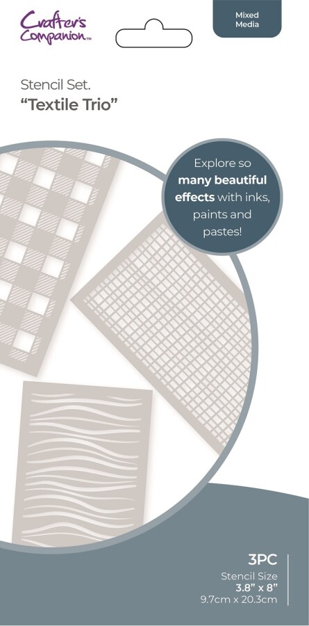 CC - Stencil Set - Textile Trio