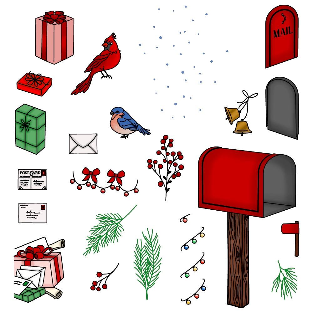 Honey Bee - Merry Mail - 6x8 Stamp Set Honey Bee - Merry Mail - 6x8 Stamp Set