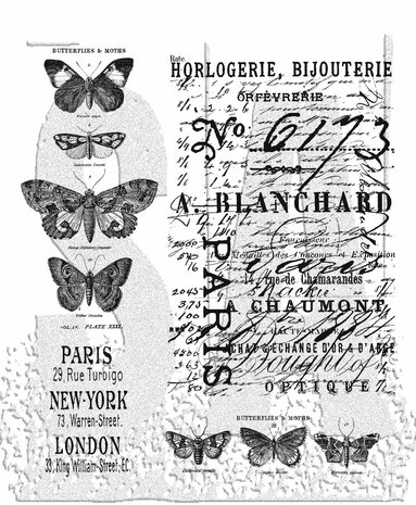 Tim Holtz -Papillon Tim Holtz Cling Stamps