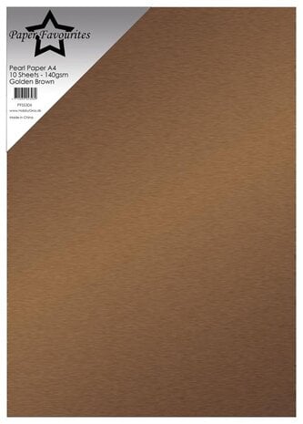 Paper Favourites - Pearl Paper A4 Golden Brown 140gsm (10pcs)