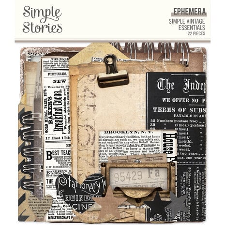 Simple Stories - Simple Vintage Essentials Ephemera (22pcs) Simple Stories - Simple Vintage Essentials Ephemera (22pcs)