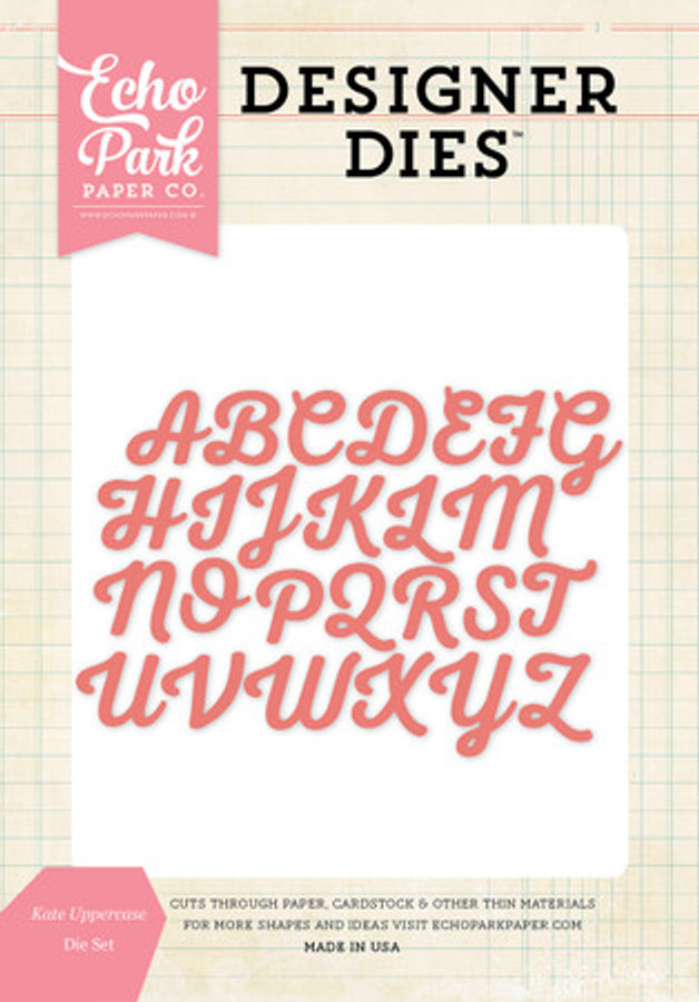 Echo Park - Kate Uppercase Large Die Set Echo Park - Kate Uppercase Large Die Set